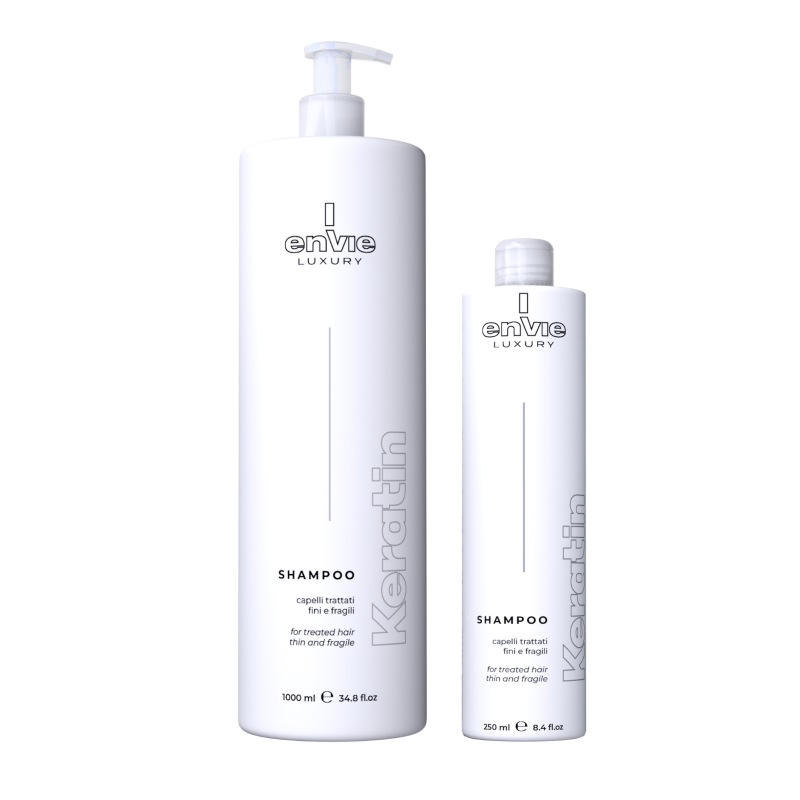 ENVIE Luxury Shampoo Keratin. Keratīna šampūns apstrādātiem, smalkiem un trausliem matiem.
