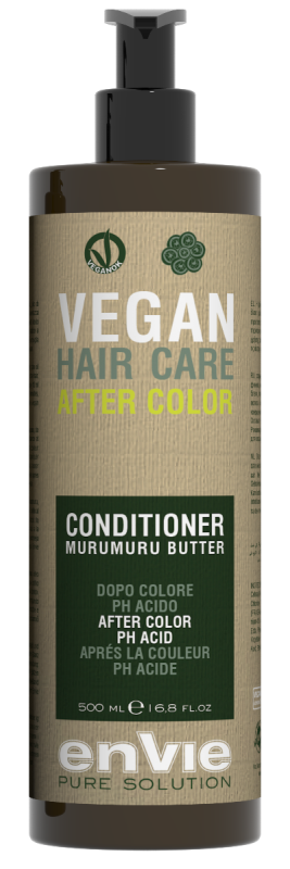 ENVIE Vegan Cond. Murumuru Butter. Balzams krāsotiem matiem. Satur murumuru palmas sēklu eļļu. Skābs pH. 500 ml.
