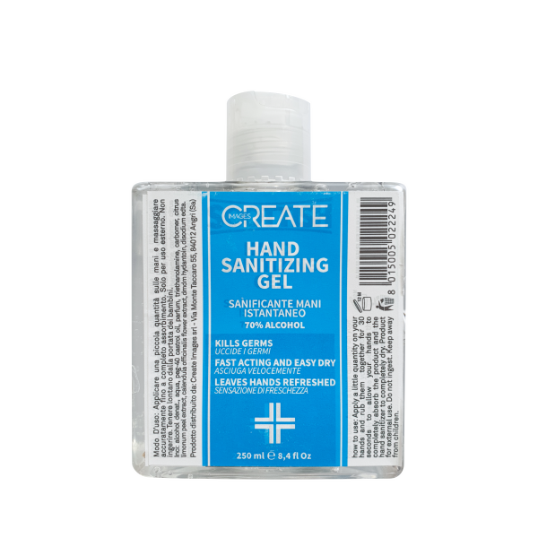 MOWAN Create Images Hand Sanitizing Gel. Roku dezinfekcijas gels. 70% spirta. Satur ādai labvēlīgus augu ekstraktus. Nesausina ādu. 250 ml.