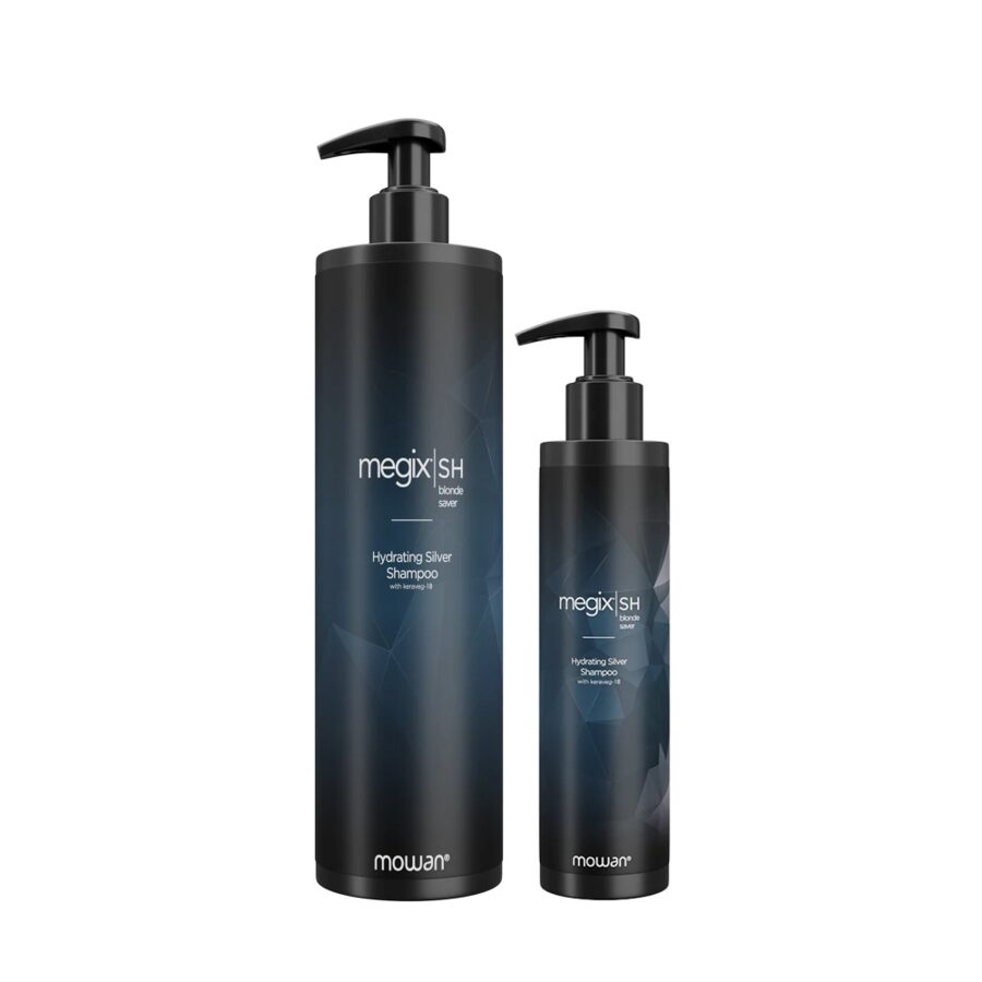MOWAN MEGIX Hydrating Silver Shampoo. Mitrinošs sudraba šampūns blondiem un balinātiem matiem.