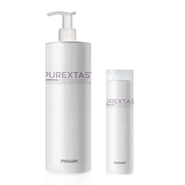 MOWAN Purextasy Improvital Shampoo. Enerģijas šampūns trausliem un lūstošiem matiem.