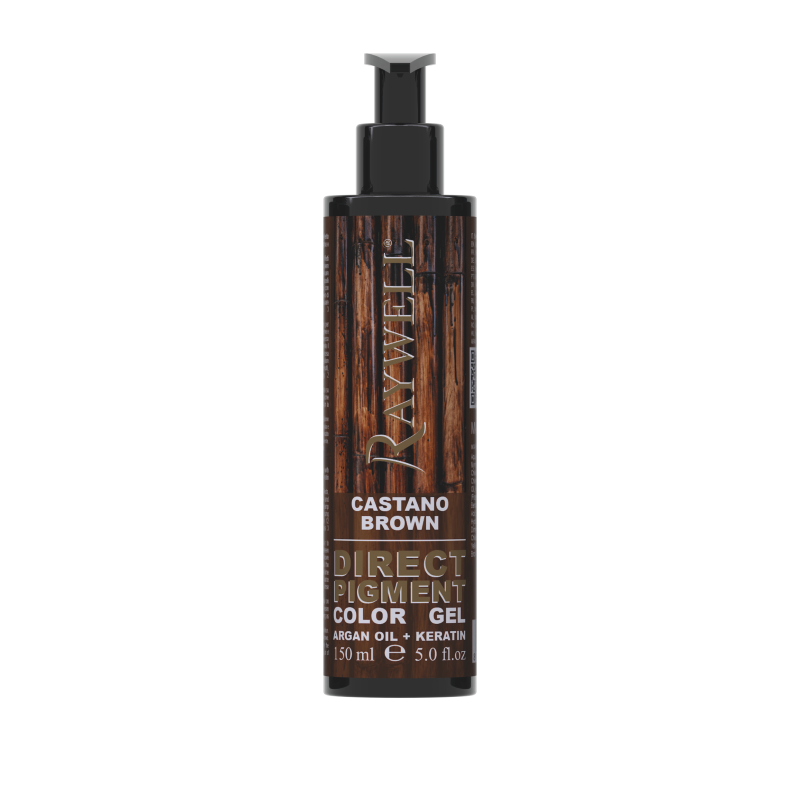 RAYWELL tonējoša gelveida matu krāsa CASTANO – BROWN. 150 ml.
