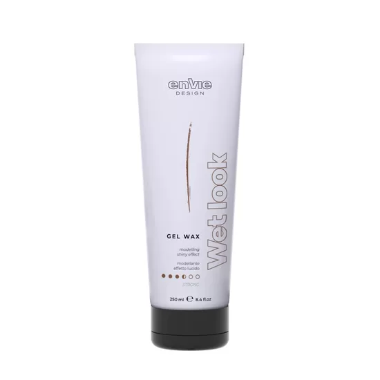 ENVIE Gel Wax Shiny Effect Wet Look Strong. Stipras fiksācijas spīdīgs matu veidošanas gels ar mitro efektu. 250 ml.