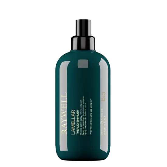 RAYWELL B.io Lamellar Thermo Shimmer Spray. Lamelārs ar siltumu aktivējams matu sprejs spīdumam. 200 ml.