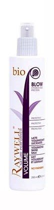 RAYWELL Bio Nature Latte Volumizzante Lucidante. Apjoma pieniņš plāniem un trausliem matiem. 250 ml.