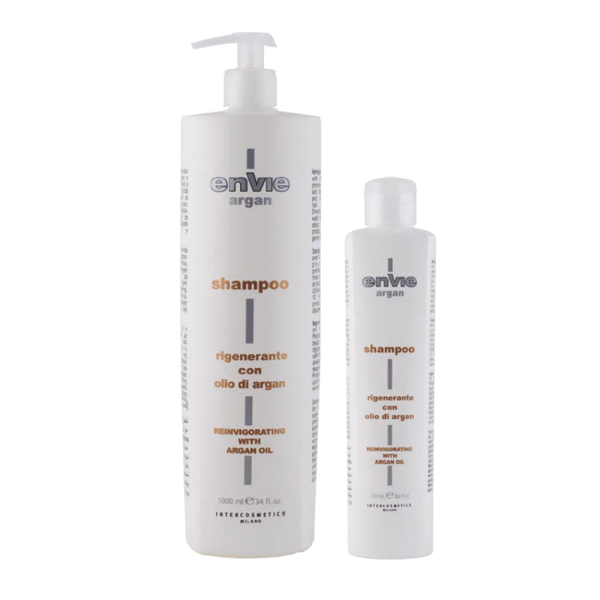 ENVIE Shampoo Argan Rigenerante. Atjaunojošs  šampūns ar argana eļļu ķīmiski apstrādātiem matiem.