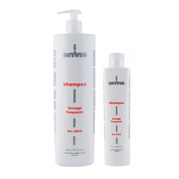 ENVIE Shampoo Lavaggi frequenti. Atsvaidzinošs  šampūns biežai matu mazgāšanai. Visiem matu tipiem.