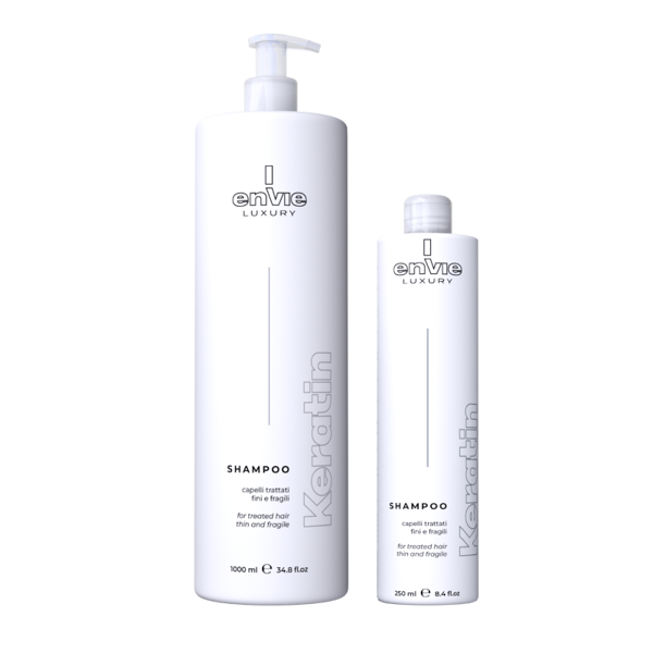ENVIE Luxury Shampoo Keratin. Keratīna šampūns apstrādātiem, smalkiem un trausliem matiem.