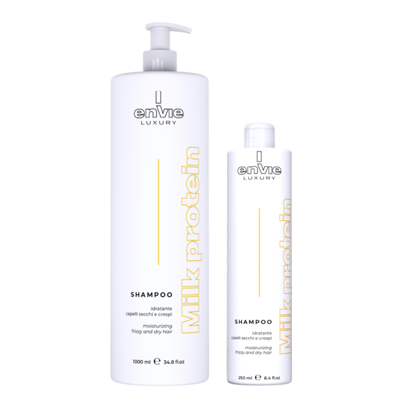 ENVIE Luxury Shampoo Milk Protein. Piena proteīna mitrinošs šampūns sausiem un cirtainiem matiem.