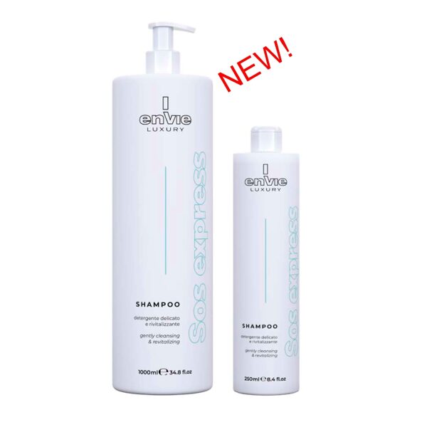 ENVIE Luxury Shampoo SOS Express. Maigs kondicionējošs, atjaunojošs aminoskābju šampūns visiem matu tipiem.