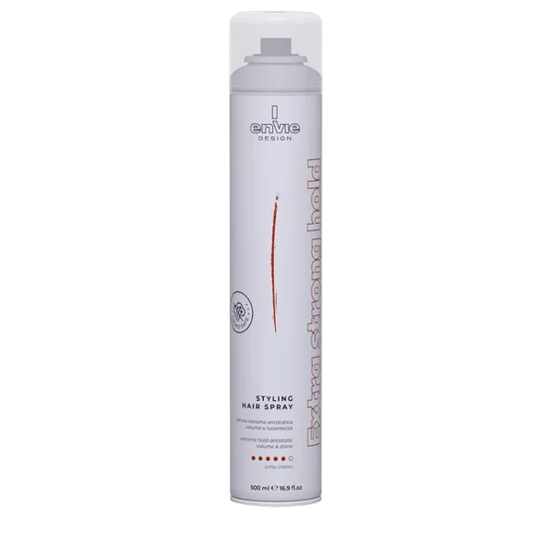 ENVIE Styling Hair Spray Extra Strong. Ļoti stipras stipras fiksācijas matu laka. 500 ml.