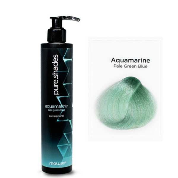 MOWAN Pure.Shades Pure Pigments. Tonējoša matu krāsa/maska AQUAMARINE PALE GREEN BLUE, 250 ml.