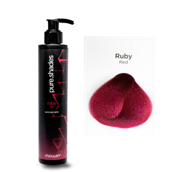 MOWAN Pure.Shades Pure Pigments. Tonējoša matu krāsa/maska RUBY RED, 250 ml.