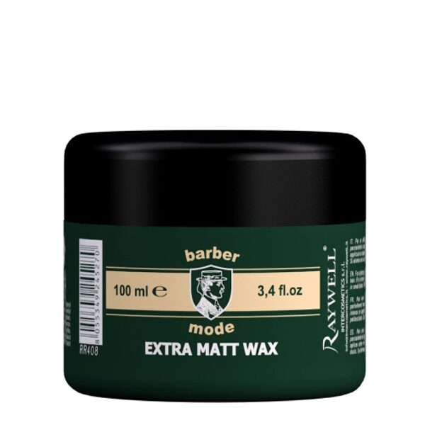 RAYWELL Barber Mode Extra Matt Wax. Vīriešu stipri matēts matu vasks. 100 ml.
