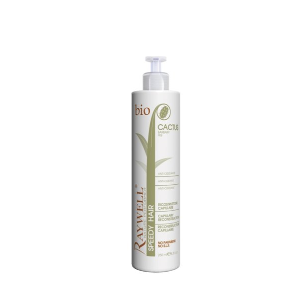 RAYWELL Bio Nature Speedy Hair. Šķidrā maska matu kapilāro šķiedru momentānai atjaunošanai. Ar opuncijas eļļu. 250 ml.